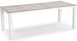 Alu-Tisch rechteckig weiß 210x90