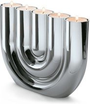 Design-Teelichthalter 'Double U'