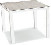 Alu-Tisch quadratisch weiß