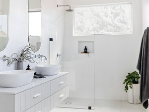 Duschtrennwand Seitenwand italienische Dusche - 90 x 215 cm - AIRLIE