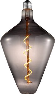Lucande LED-Lampe E27 4W Ø15cm 1800K smoke