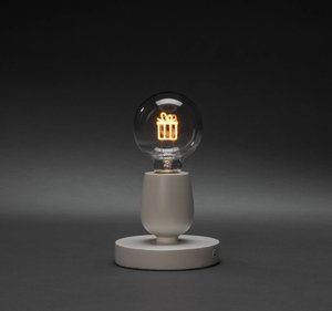 LED-Tisch-Dekoleuchte aus Holz, Geschenk-Filament