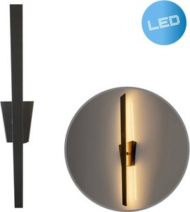 LED-Wandleuchte Trevor mit Schalter, schwarz