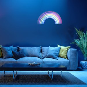 LED-Wandleuchte Neon Rainbow, USB