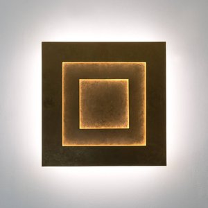 LED-Wandleuchte Masaccio Quadrato, gold