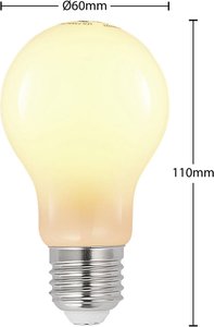 LED-Lampe E27 8W 2.700K dimmbar, opal