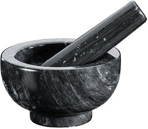 Küchenprofi Mörser Marmor schwarz 11x7cm