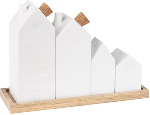 Räder Menage Häuser 20 cm weiß