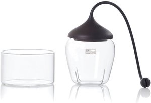 Adhoc Glas-Teefilter Fusion, Glas/Silikon, D: 6cm, H: 7cm