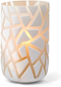 Philippi Windlicht/Vase L VAL H30 cm handgeschliffenes Überfangglas