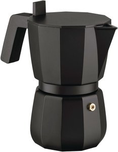 Alessi Espressokocher 6 Tassen Moka schwarz