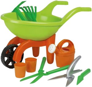 Schubkarre mit Gartenwerkzeug, 9-teilig  Simba ¦ grün ¦ Maße (cm): B: 29 H: 27 Garten > Gartenmöbel > Kinder-Gartenmöbel - Höffner