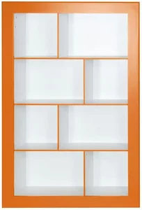 Bücherregal ¦ orange ¦ Maße (cm): B: 109 H: 159 Regale > Bücherregale - Höffner