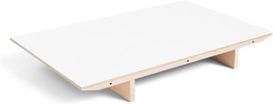 Einlegeplatte für Tisch CPH30 ausziehbar soaped oak - white laminate 80 cm B