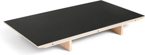 Einlegeplatte für Tisch CPH30 ausziehbar soaped oak -  black linoleum 80 cm B