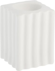 Teelichthalter Nickebo white 10 cm H