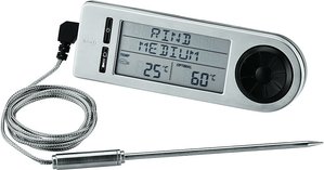 Rösle Bratenthermometer digital Edelstahl mit zwei Sensoren und Timer