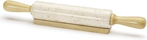 Küchenprofi Teigrolle BAKE Marmor mit Holzgriff Nudelholz