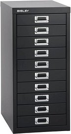 BISLEY MultiDrawer™ L2910 Schubladenschrank schwarz 10 Schubladen 27,8 x 38,0 x 59,0 cm