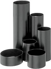 WEDO Stiftehalter Junior Butler schwarz ABS-Kunststoff 6 Fächer 13,5 x 12,0 x 14,8 cm