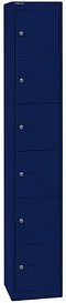 BISLEY Schließfachschrank oxfordblau CLK186639, 6 Schließfächer 30,5 x 45,7 x 180,2 cm