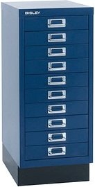 BISLEY MultiDrawer™ L2910S Schubladenschrank oxfordblau 10 Schubladen 27,8 x 38,0 x 67,0 cm