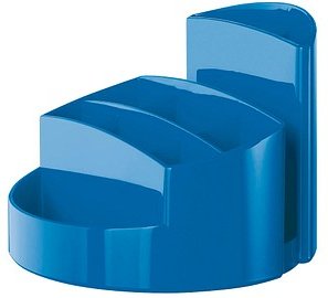 HAN Stiftehalter RONDO NEW COLOURS blau Kunststoff 9 Fächer 14,0 x 14,0 x 10,9 cm