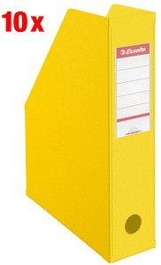 10 Esselte Stehsammler 56001 gelb Kunststoff, DIN A4