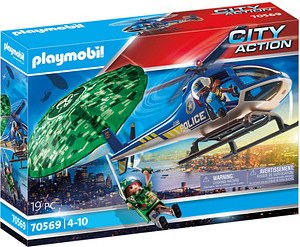Playmobil® City Action 70569 Polizei-Hubschrauber: Fallschirm-Verfolgung Spielfiguren-Set