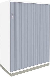 fm Sidney Rollladenschrank weiß 2 Fachböden 100,0 x 44,2 x 113,3 cm