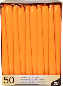 50 PAPSTAR Kerzen orange