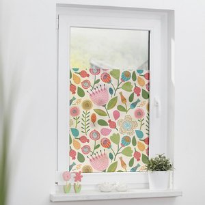 LICHTBLICK Fensterfolie Blätter schwarz B/L: ca. 50x50 cm