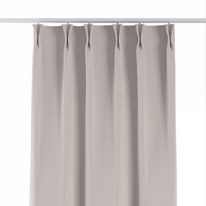 Vorhang mit flämischen 2-er Falten, beige, Blackout Soft (269-21)