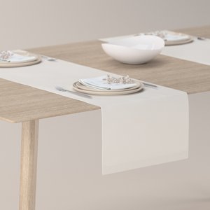Tischläufer, weiß, 40 x 130 cm, Vintage 70's (139-00)