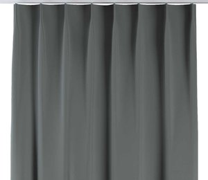 Vorhang mit flämischen 1-er Falten, dunkelgrau, Blackout 300 cm (269-07)