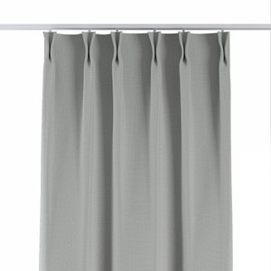 Vorhang mit flämischen 2-er Falten, grau, Blackout 300 cm (269-13)