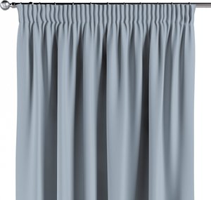 Vorhang mit Kräuselband, blau-grau, Blackout 300 cm (269-49)