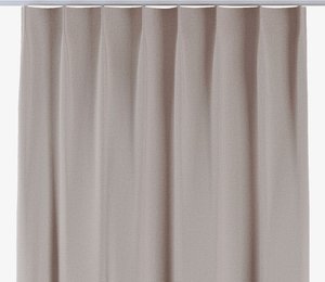 Vorhang mit flämischen 1-er Falten, dunkelbeige, Blackout Soft (269-25)