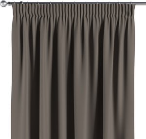 Vorhang mit Kräuselband, braun, Blackout (verdunkelnd) (269-80)