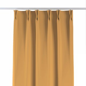 Vorhang mit flämischen 2-er Falten, honiggelb, Blackout 300 cm (269-52)