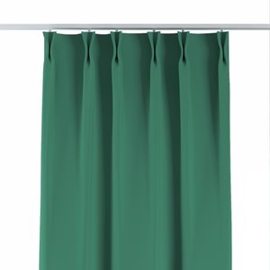 Vorhang mit flämischen 2-er Falten, grün, Blackout 300 cm (269-46)