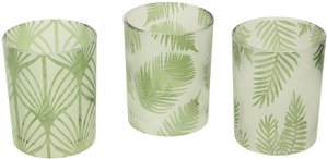 Teelichthalter-Set Folhas, 30 x 10 x 13 cm