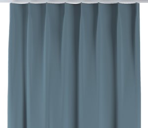 Vorhang mit flämischen 1-er Falten, Petrolgrün, Blackout 300 cm (269-45)