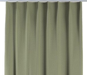 Vorhang mit flämischen 1-er Falten, grün, Blackout Soft (269-23)