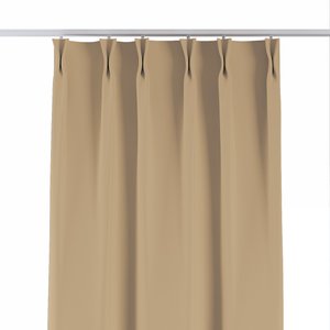Vorhang mit flämischen 2-er Falten, golden, Blackout 300 cm (269-44)