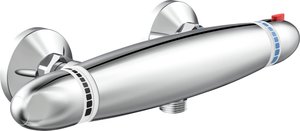 Schütte Brausethermostat "Supra", mit Thermostat, Mischbatterie Dusche, Duschthermostat in Chrom