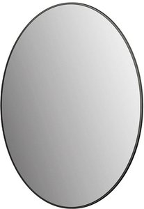 Talos Badspiegel "Picasso schwarz Ø 80 cm", hochwertiger Aluminiumrahmen