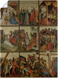 Artland Kunstdruck "Goldene Tafel. Außenflügel II", Religion, (1 St.), als Leinwandbild, Wandaufkleber oder Poster in versch. Größen