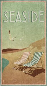 Seahorse Strandtuch "Blackpool", (1 St.), mit Vintage Aufdruck