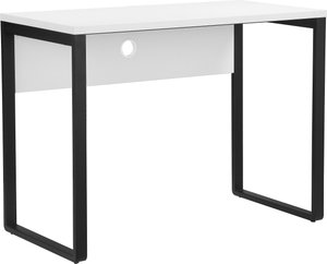 Places of Style Schreibtisch "Moid", Computertisch, Kabeldurchlass, Metallkufen, Breite 100 cm